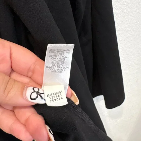 J. Jill Black Open Front Layered Cardigan Top - Picture 4 of 7